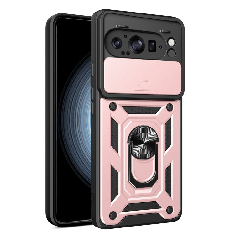 Case for Google Pixel 9 Pro XL, Techsuit, CamShield, Pink