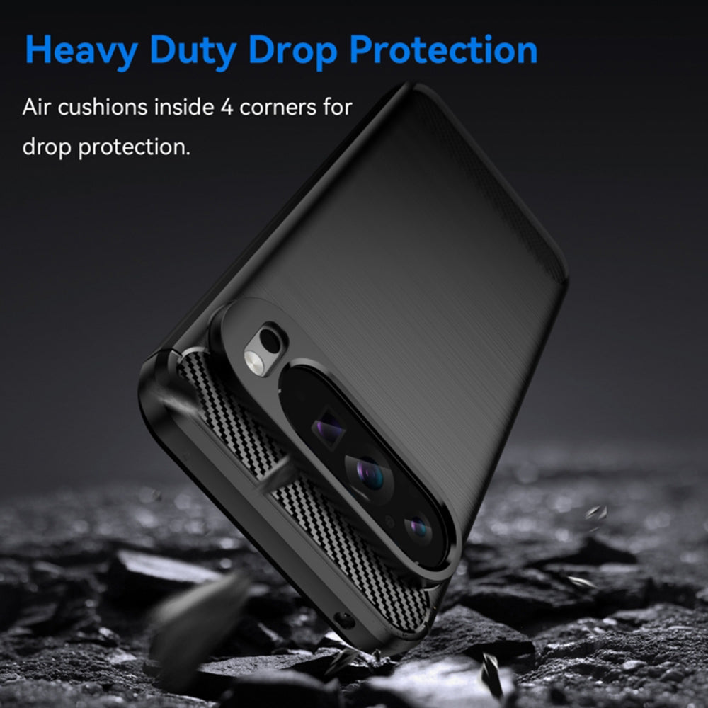 Kuori Google Pixel 9 Pro XL:lle, Techsuit, Hiili, Musta