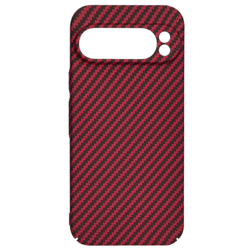 Case for Google Pixel 9 Pro XL, Techsuit, Carbonite FiberShell, Red