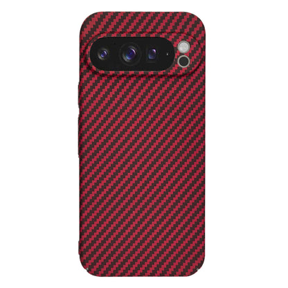 Case for Google Pixel 9 Pro XL, Techsuit, Carbonite FiberShell, Red