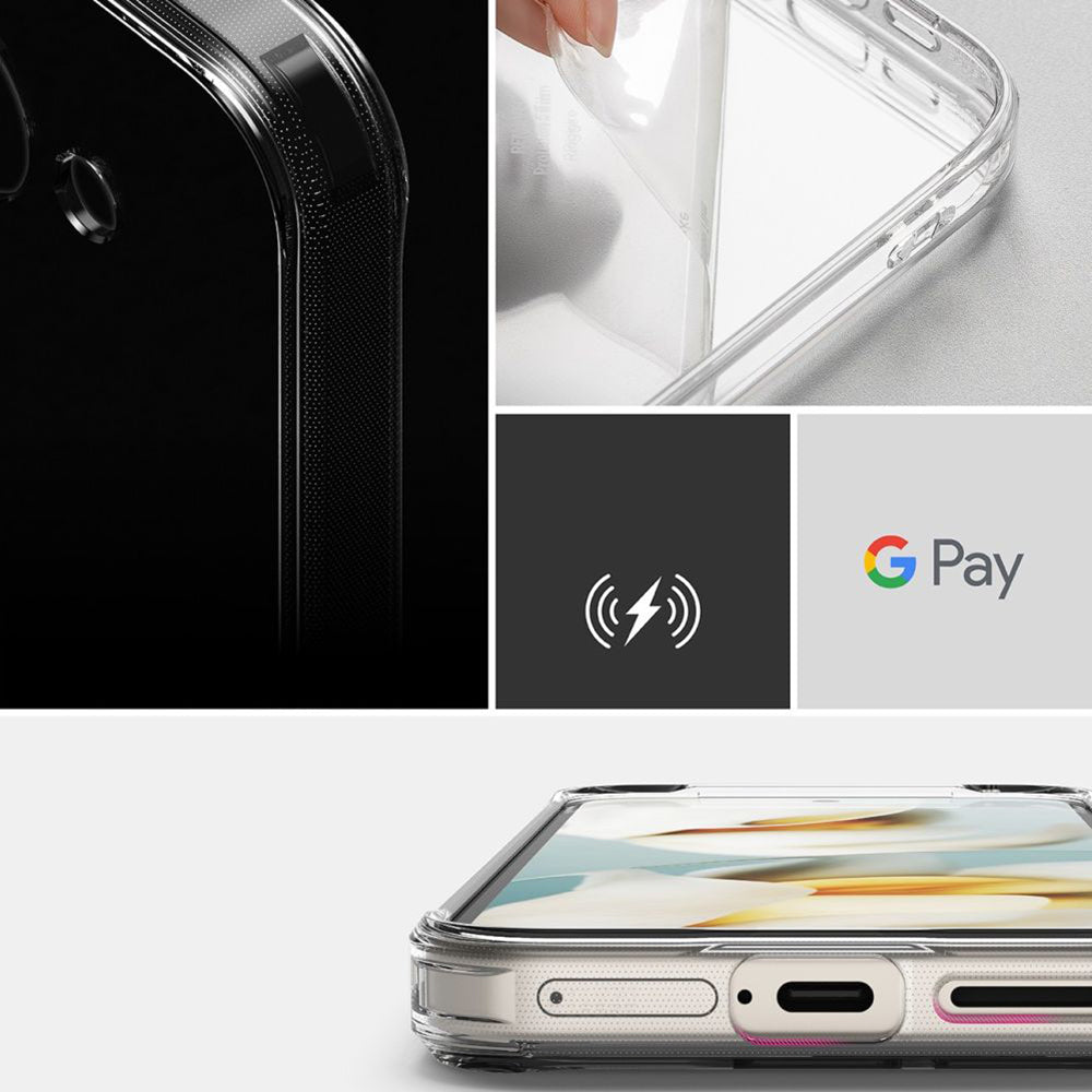 Kuori Google Pixel 9a:lle, Ringke, Fusion, Läpinäkyvä