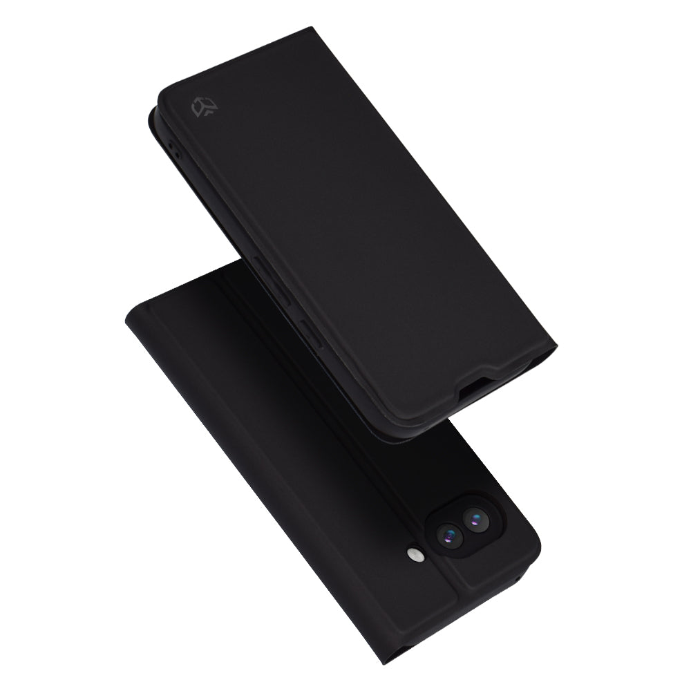 Case for Google Pixel 9a, Techsuit, Magskin Book, Black
