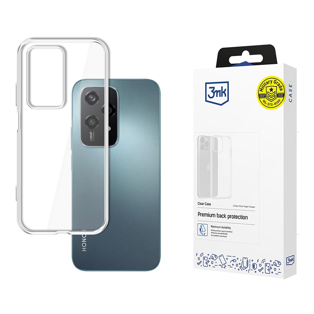 Kuori Honor 200 Lite -puhelimelle, 3MK, Kirkas, Läpinäkyvä