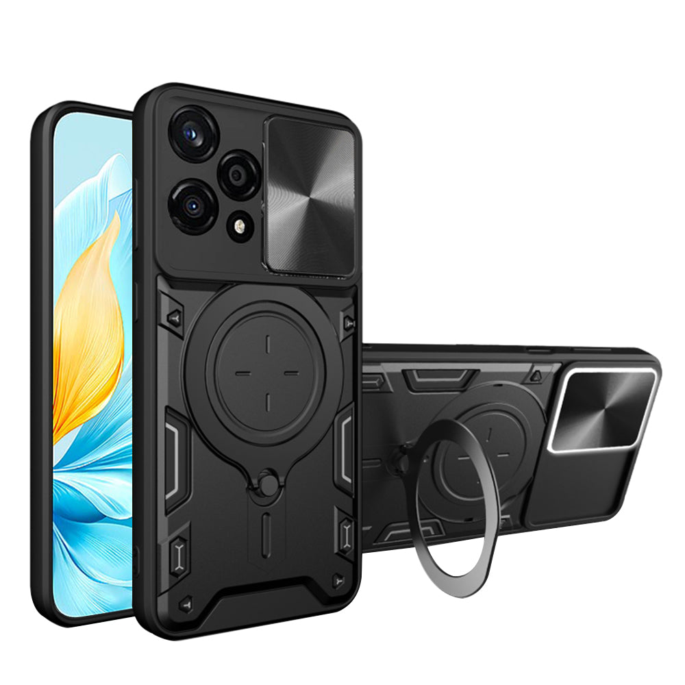 Kuori Honor 200 Lite -puhelimelle, Techsuit, CamGuard Pro, Musta