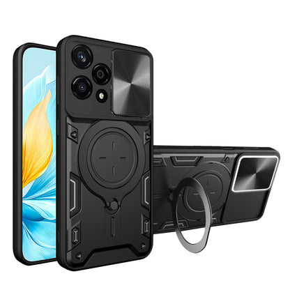 Kuori Honor 200 Lite -puhelimelle, Techsuit, CamGuard Pro, Musta