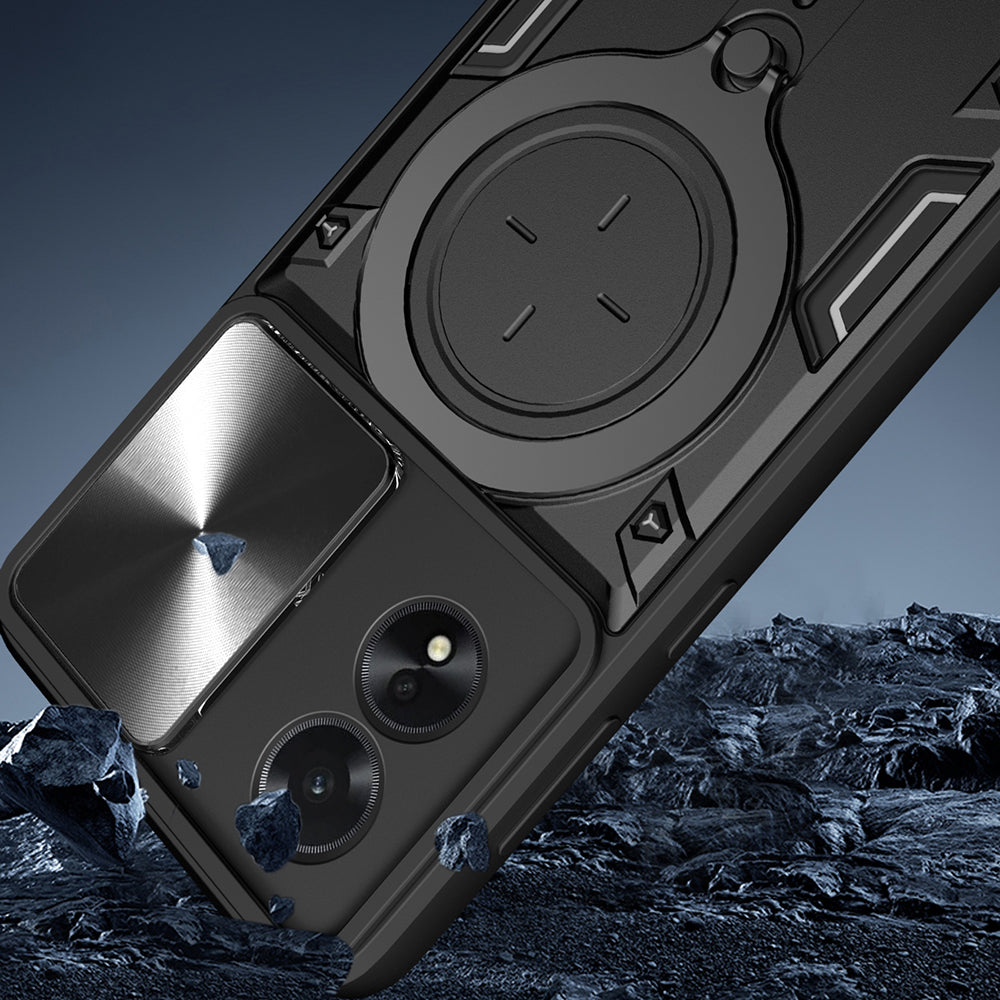 Kuori Honor 200 Lite -puhelimelle, Techsuit, CamGuard Pro, Musta