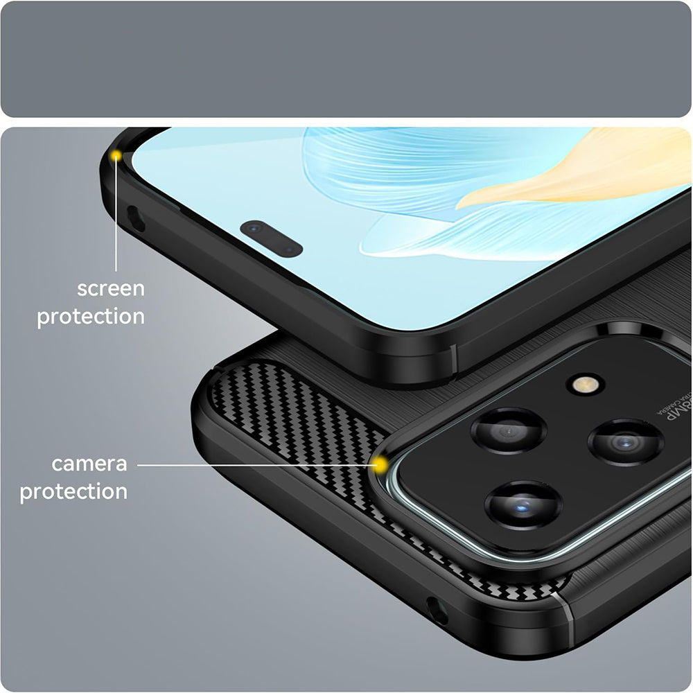 Honor 200 Lite -suojakuori, Techsuit, Hiili, Sininen