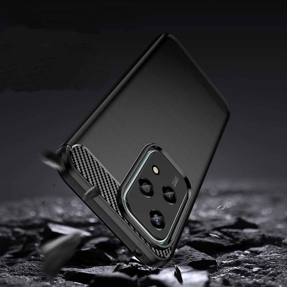 Kuori Honor 200 Lite -puhelimelle, Techsuit, Hiili, Musta