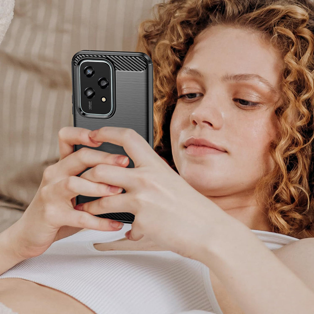 Kuori Honor 200 Lite -puhelimelle, Techsuit, Hiili, Musta