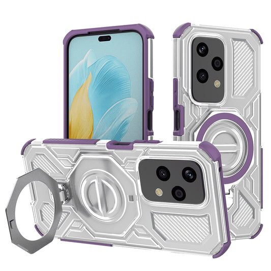 Kuori Honor 200 Lite -puhelimelle, Techsuit, Carbon Shield Pro, Violetti