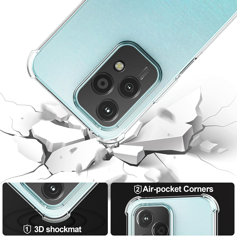 Kuori Honor 200 Lite -puhelimelle, Techsuit, Iskunkestävä Kirkas, Läpinäkyvä