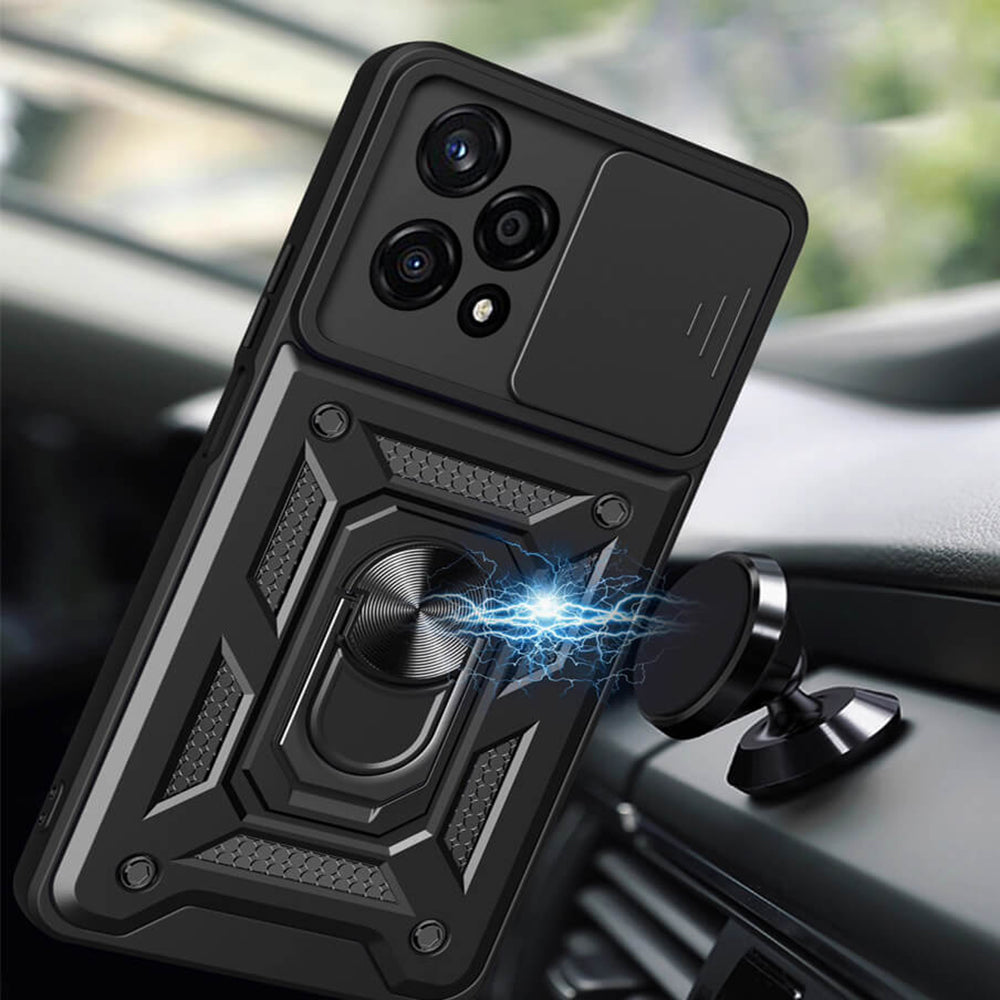 Kuori Honor 200 Pro:lle, Techsuit, CamShield, Musta