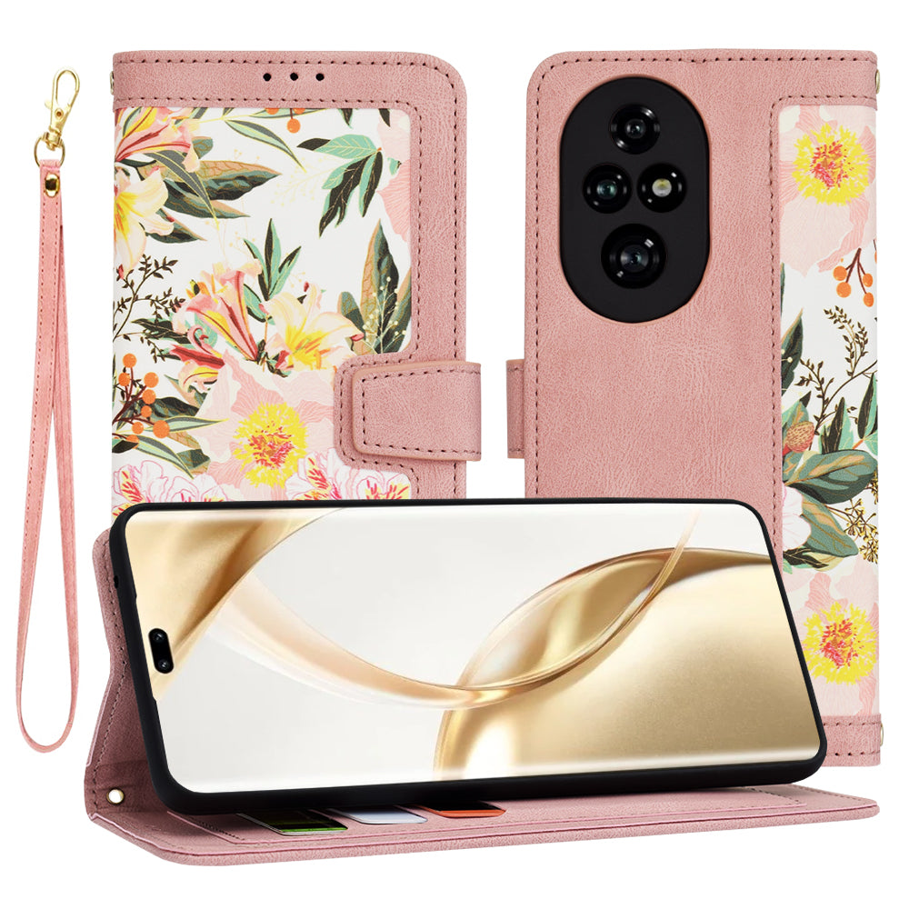 Kuori Honor 200 Pro:lle, Techsuit, FlipCraft, Vaaleanpunainen