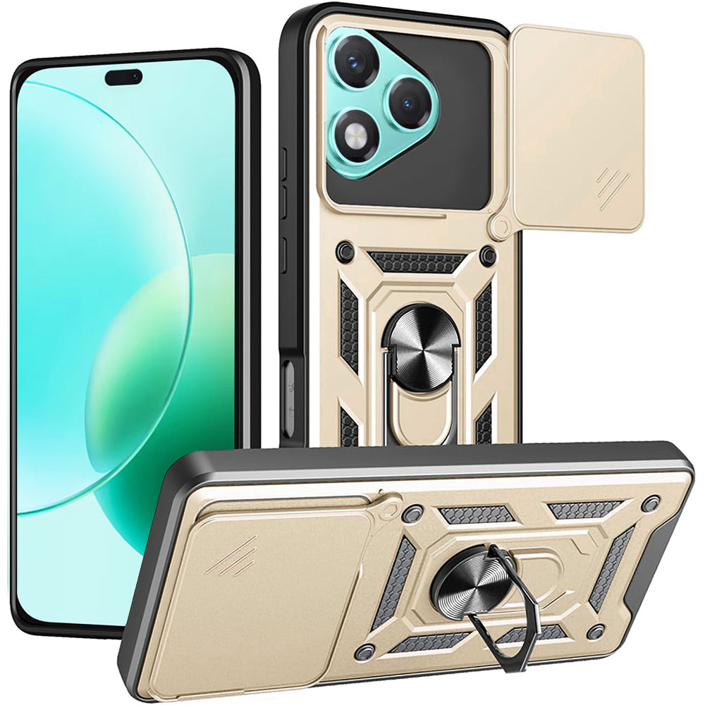 Honor 400 Lite -suojakuori, Techsuit, CamShield, Kultainen