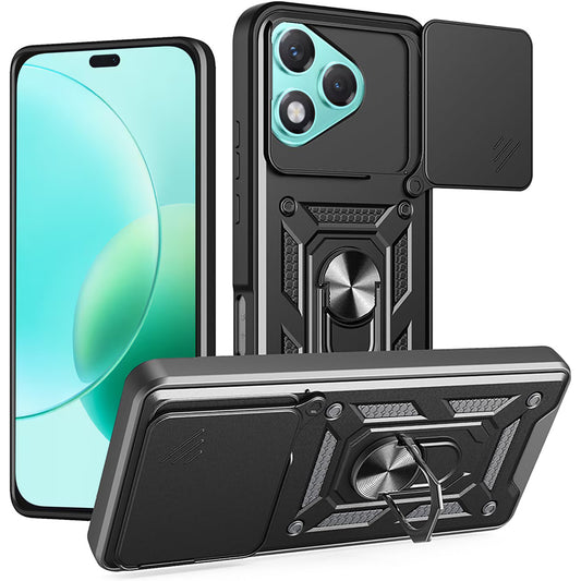 Honor 400 Lite -suojakuori, Techsuit, CamShield, Musta