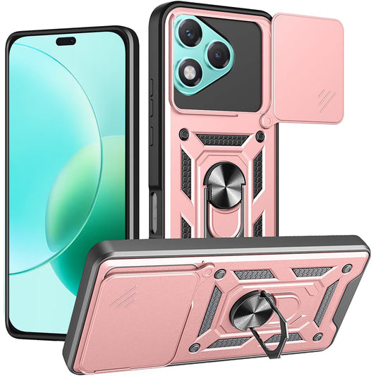 Kuori Honor 400 Lite -puhelimelle, Techsuit, CamShield, Vaaleanpunainen