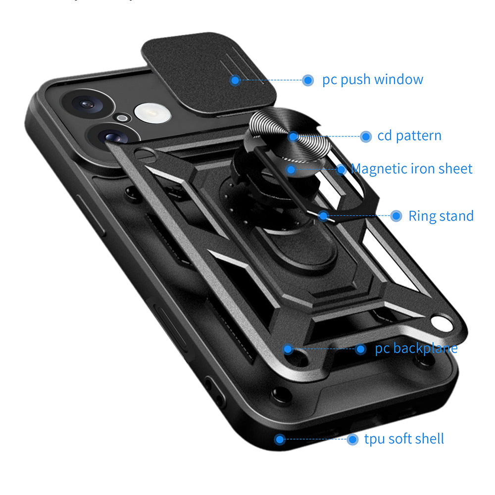 Case for Honor 400 Pro, Techsuit, CamShield, Green