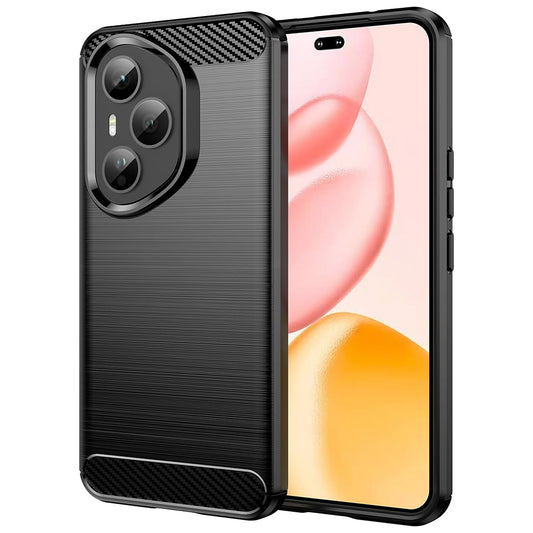 Honor 400 Pro -suojakuori, Techsuit, Hiili, Musta