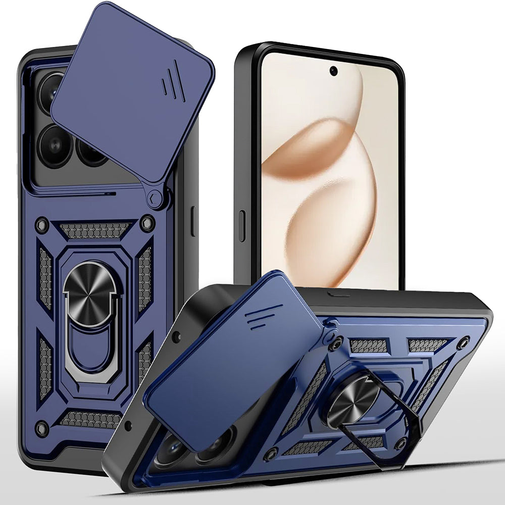 Case for Honor 400 Smart 4G / X7d 4G / 400 Smart 5G, Techsuit, CamShield, Blue
