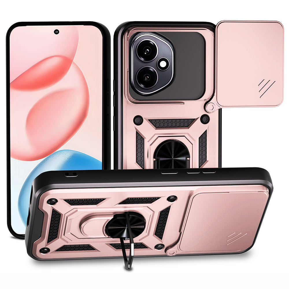 Honor 400 -suojakuori, Techsuit, CamShield, vaaleanpunainen