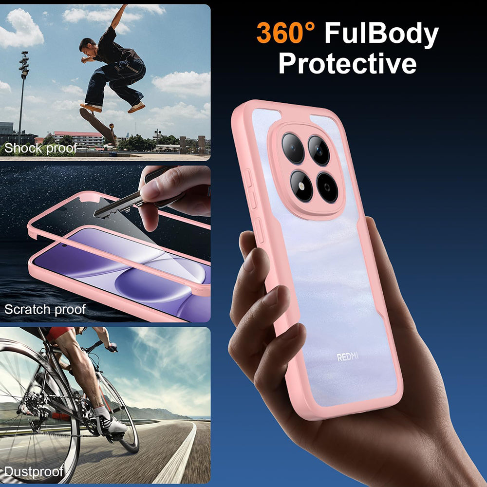 Kotelo Honor 600 Lite -puhelimelle, Techsuit, ColorVerse 360, Vaaleanpunainen