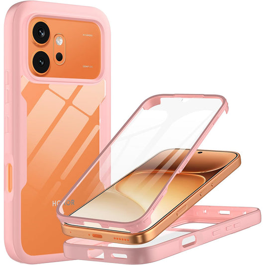 Kuori Honor 600 Pro / 600:lle, Techsuit, ColorVerse 360, vaaleanpunainen