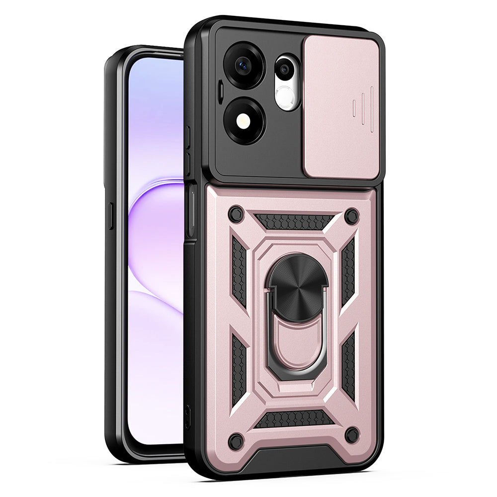 Kuori Honor 600 Smartille, Techsuit, CamShield, Vaaleanpunakultainen