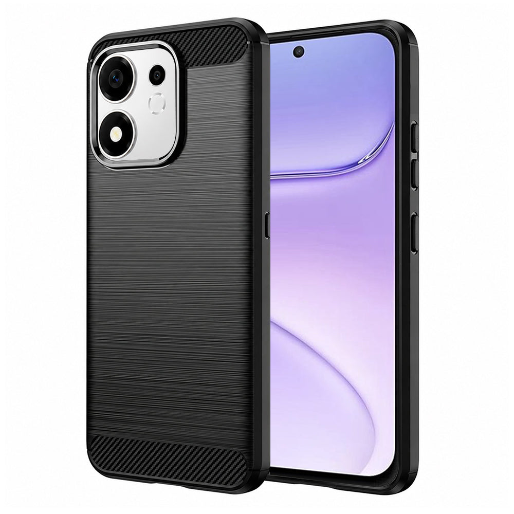 Case for Honor 600 Smart, Techsuit, Carbon, Black