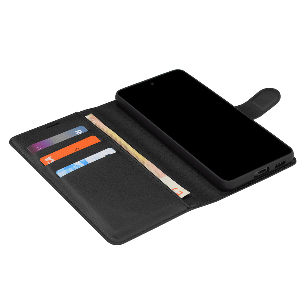 Case for Honor 600 Smart, Techsuit, Leather Folio, Black