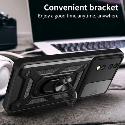 Case for Honor 70, Techsuit, CamShield, Black