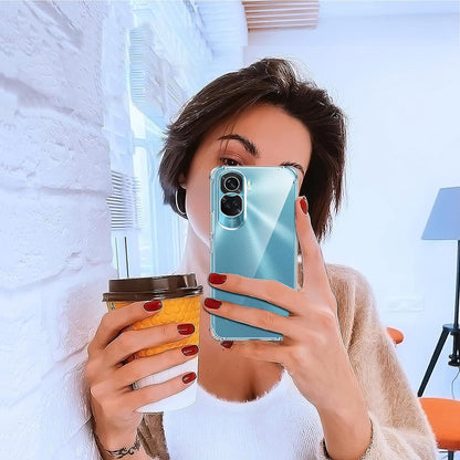 Kotelo Honor 90 Lite -puhelimelle, Techsuit, Iskunkestävä Kirkas, Läpinäkyvä