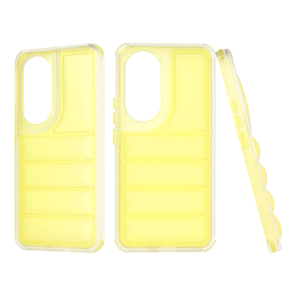Case for Honor 90, Techsuit, Wave Shield, Yellow