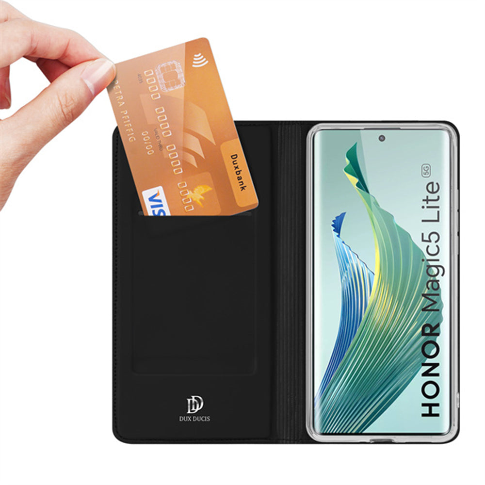 Kotelo Honor Magic5 Lite -puhelimelle, DUX DUCIS, Skin Pro, Musta