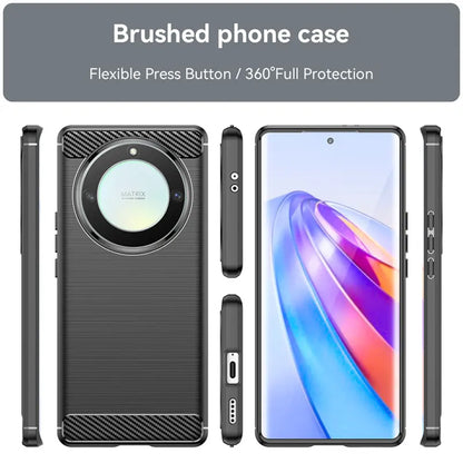Case for Honor Magic5 Lite, Techsuit, Carbon, Black