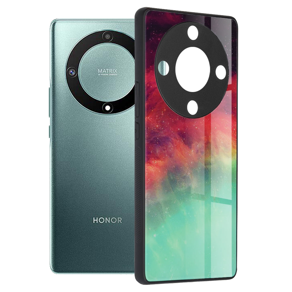 Kotelo Honor Magic5 Lite, Techsuit, Glaze, Turkoosi