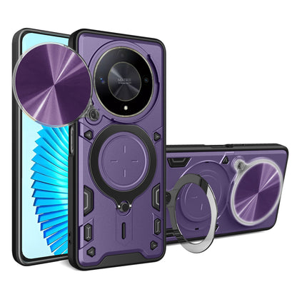 Kuori Honor Magic6 Lite -puhelimelle, Techsuit, CamGuard Pro, Violetti