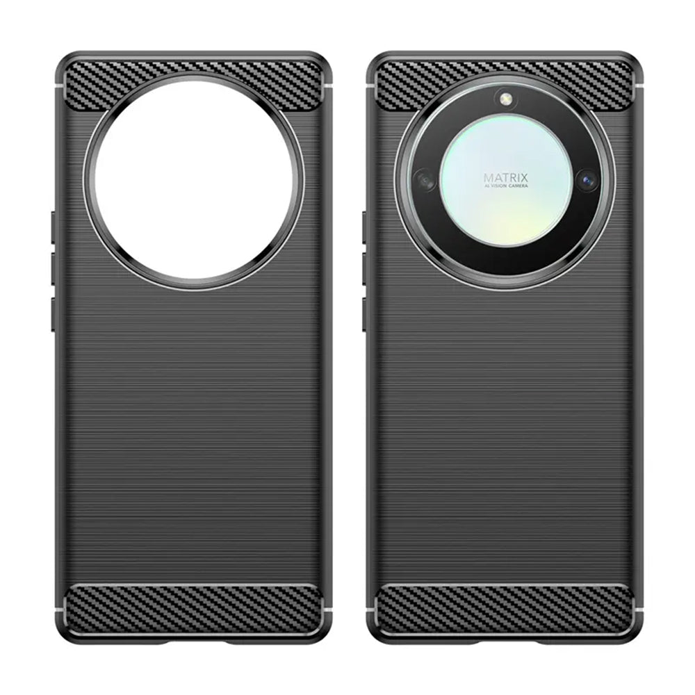 Case for Honor Magic6 Lite, Techsuit, Carbon, Black