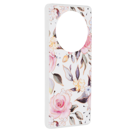 Kuori Honor Magic6 Lite -puhelimelle, Techsuit, Marble, Valkoinen