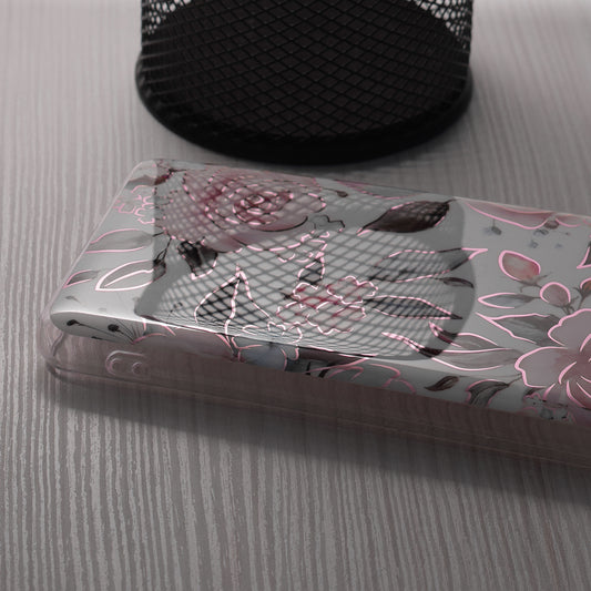 Kuori Honor Magic6 Lite -puhelimelle, Techsuit, Marble, Valkoinen