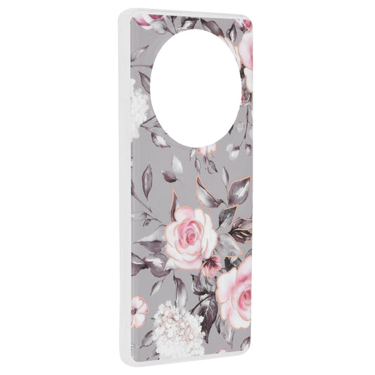 Kuori Honor Magic6 Lite -puhelimelle, Techsuit, Marble, Harmaa
