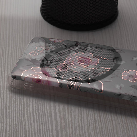 Kuori Honor Magic6 Lite -puhelimelle, Techsuit, Marble, Harmaa