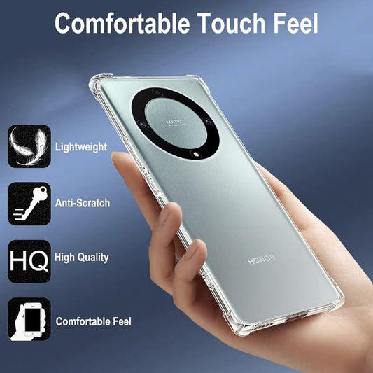 Kuori Honor Magic6 Lite -puhelimelle, Techsuit, Iskunkestävä Kirkas, Läpinäkyvä