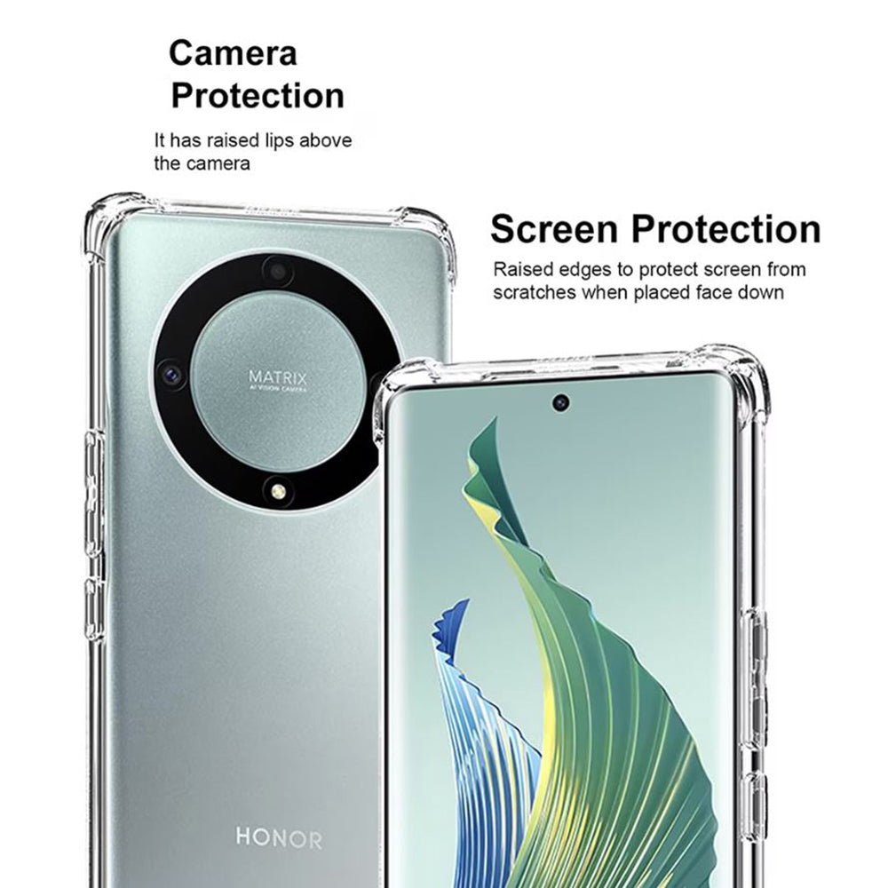 Case for Honor Magic6 Lite, Techsuit, Shockproof Clear, Transparent