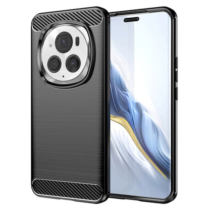 Kuori Honor Magic6 Pro:lle, Techsuit, Hiili, Musta