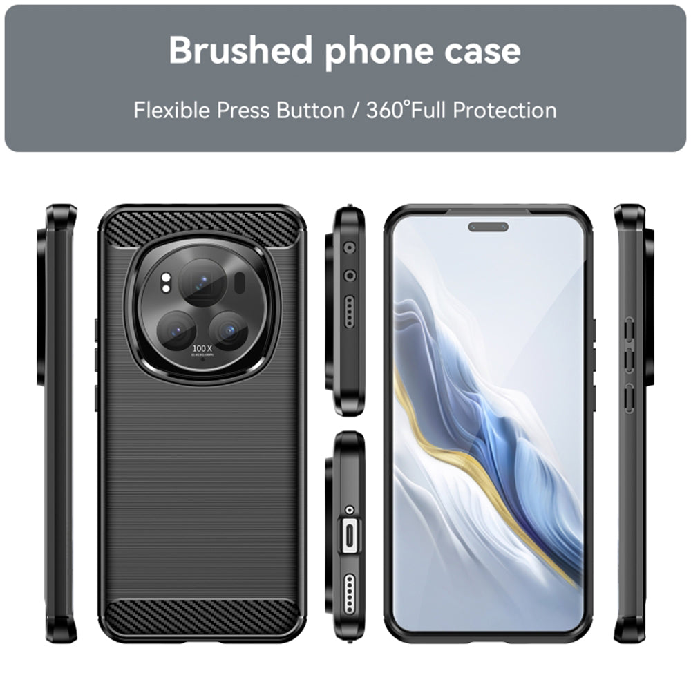 Kuori Honor Magic6 Pro:lle, Techsuit, Hiili, Musta