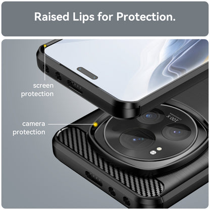 Kuori Honor Magic6 Pro:lle, Techsuit, Hiili, Musta