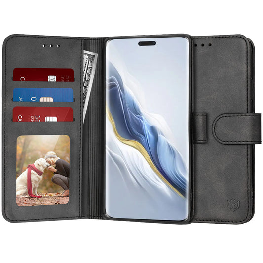 Kuori Honor Magic6 Pro:lle, Techsuit, Diary Book, Musta