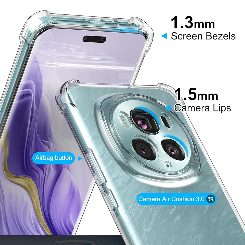 Kuori Honor Magic6 Pro:lle, Techsuit, Iskunkestävä Kirkas, Läpinäkyvä