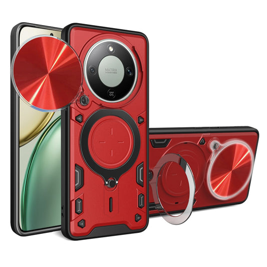 Kotelo Honor Magic8 Lite, Techsuit, CamGuard Pro, Punainen