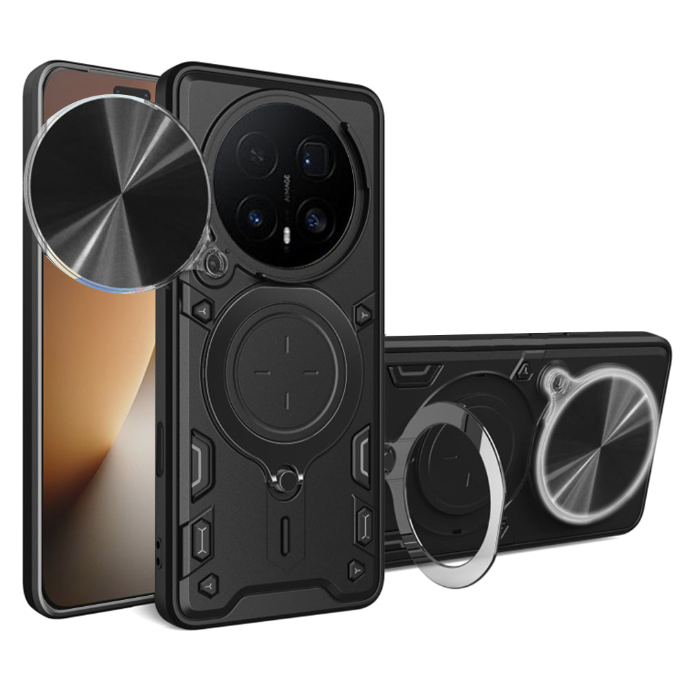 Kotelo Honor Magic8 Pro:lle, Techsuit, CamGuard Pro, Musta